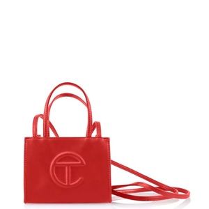 TELFAR Small Shopping bag in RED — never opened, NWT, sold out online